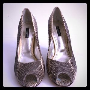 Dolce Gabbana wedges heels in snake skin